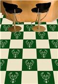 Fan Mats NBA Milwaukee Bucks Team Carpet Tiles