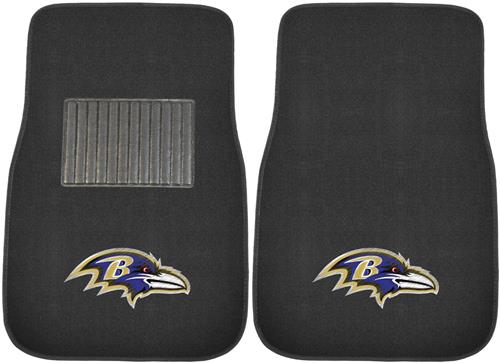 Fan Mats NFL Ravens Embroidered Car Mats (set)