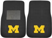 Fan Mats Univ Michigan Embroidered Car Mats (set)