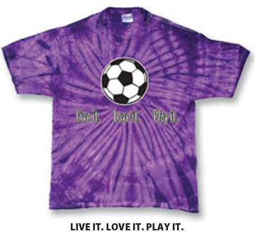 Tandem Sport Soccer Live It Tie Dye TShirts - C/O