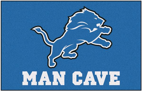 NFL - Detroit Lions Man Cave Starter Rug 19x30