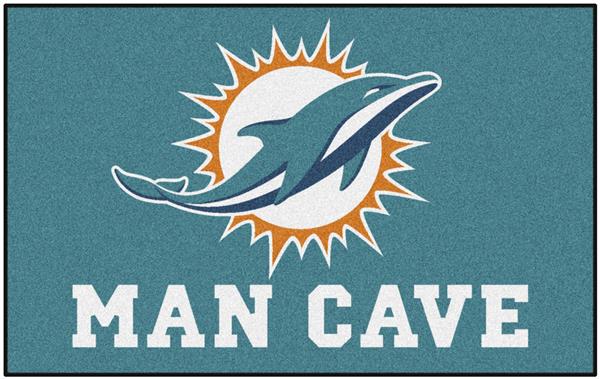 FANMATS Miami Dolphins Dynasty 3ft. x 5ft. Plush Area Rug