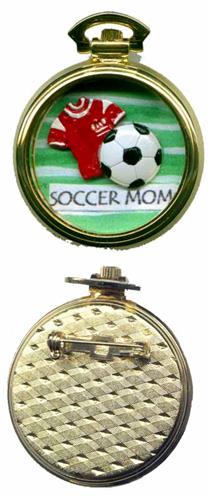 CLOSEOUT - Soccer Mom Gold Pendant
