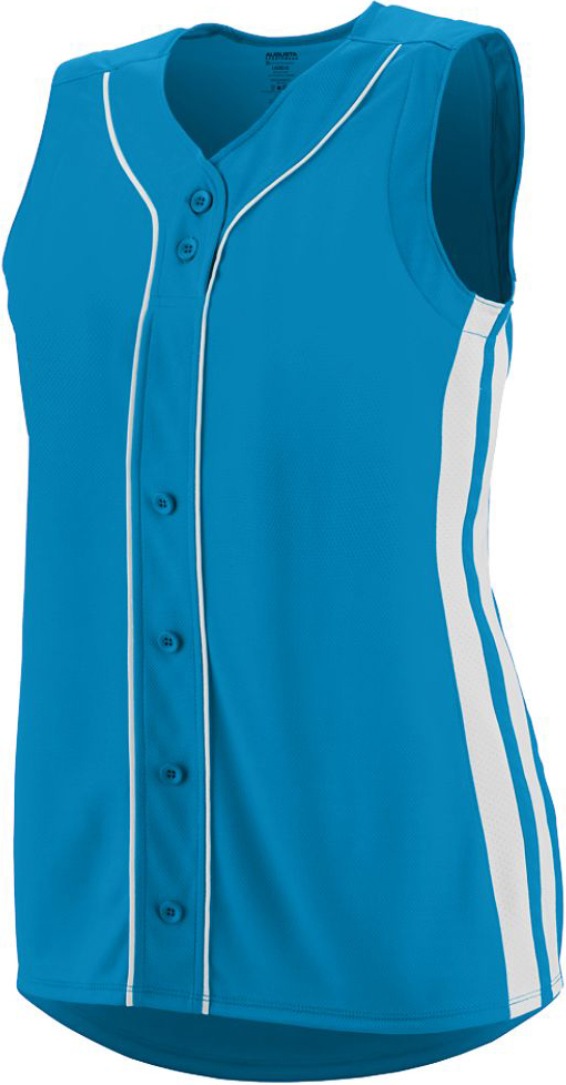 E111037 Augusta Sleeveless Winner Faux Softball Jersey