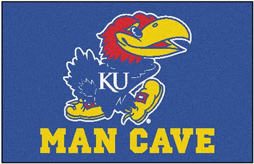 Fan Mats University of Kansas Man Cave Starter Mat