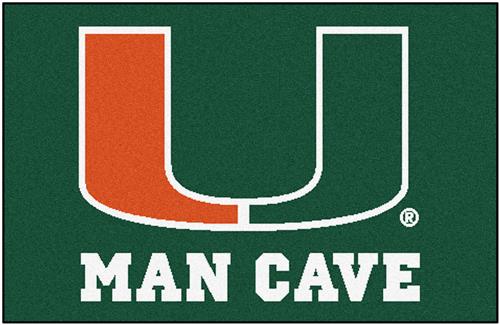 Fan Mats University of Miami Man Cave Starter Mat