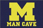 Fan Mats NCAA Michigan Man Cave Starter Mat