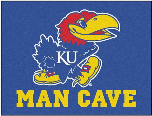 Fan Mats Univ. of Kansas Man Cave All-Star Mat