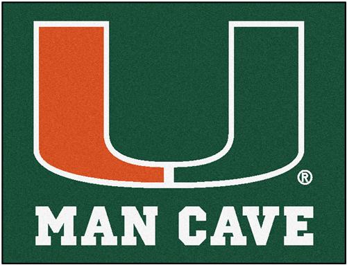 Fan Mats University of Miami Man Cave All-Star Mat