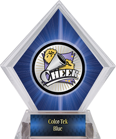 Hasty Award Xtreme Cheer Blue Diamond Ice Trophy. Personalization is available on this item.