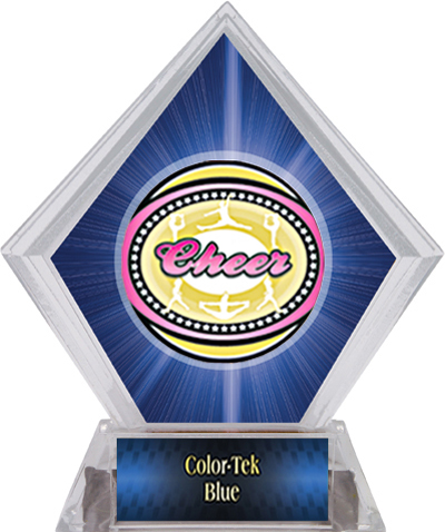 Awards Classic Cheer Blue Diamond Ice Trophy. Personalization is available on this item.