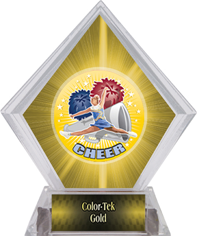 Hasty Awards HD Cheer Yellow Diamond Ice Trophy