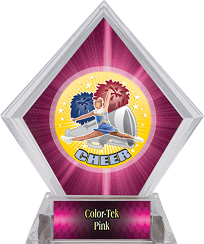 Hasty Awards HD Cheer Pink Diamond Ice Trophy. Personalization is available on this item.