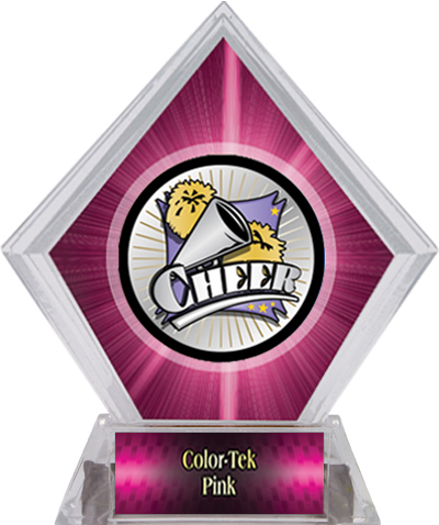 Hasty Awards Xtreme Cheer Pink Diamond Ice Trophy. Personalization is available on this item.