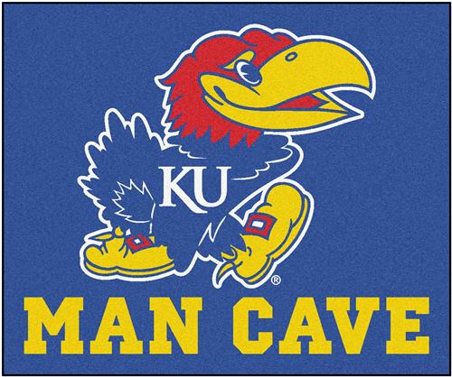 Fan Mats Univ. of Kansas Man Cave Tailgater Mat