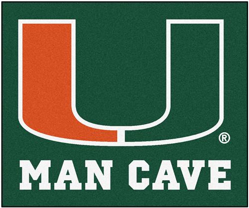 Fan Mats Univ. of Miami Man Cave Tailgater Mat