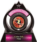 Eclipse 6" Gymnastics Red Burst-Out Trophy