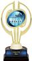 Gold Hurricane 7" Action Swimming Trophy