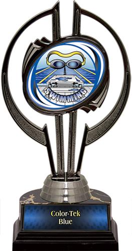Black Hurricane 7" HD Swimming Trophy. Personalization is available on this item.