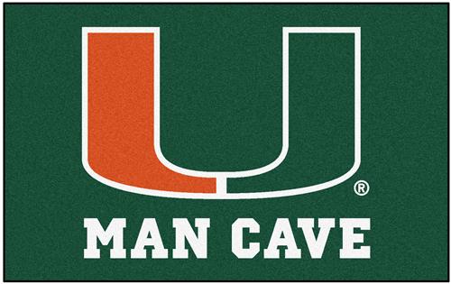 Fan Mats University of Miami Man Cave Ulti-Mat