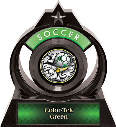 Hasty Awards Eclipse 6" Bust-Out Soccer Trophy. Personalization is available on this item.