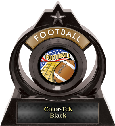 Hasty Awards Eclipse 6" Americana Football Trophy. Personalization is available on this item.