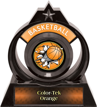 Hasty Awards Eclipse 6" Bust-Out Basketball Trophy. Personalization is available on this item.