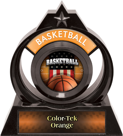 Hasty Awards Eclipse 6" Patriot Basketball Trophy. Personalization is available on this item.