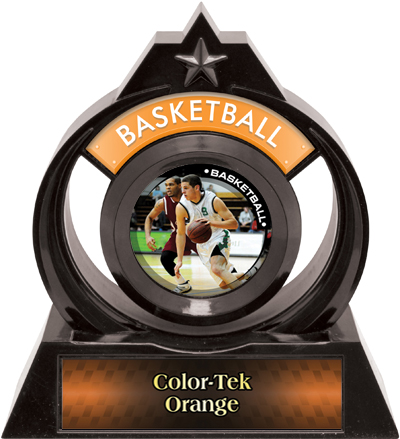 Hasty Awards Eclipse 6" PR Male Basketball Trophy. Personalization is available on this item.