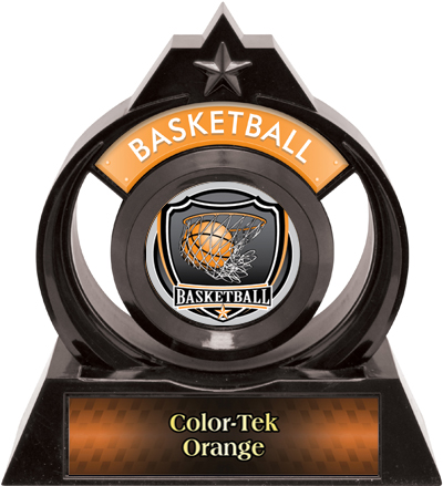 Hasty Awards Eclipse 6" Shield Basketball Trophy. Personalization is available on this item.