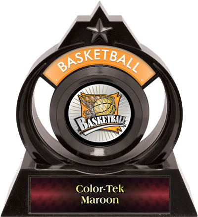 Hasty Awards Eclipse 6" Xtreme Basketball Trophy. Personalization is available on this item.