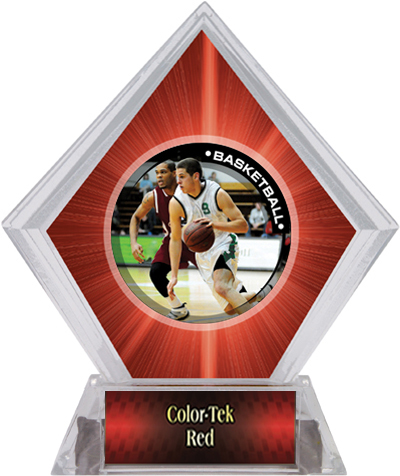P.R. Male Basketball Red Diamond Ice Trophy. Personalization is available on this item.
