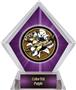 Awards Bust-Out Football Purple Diamond Ice Trophy