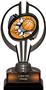 Black Hurricane 7" Bust-Out Basketball Trophy
