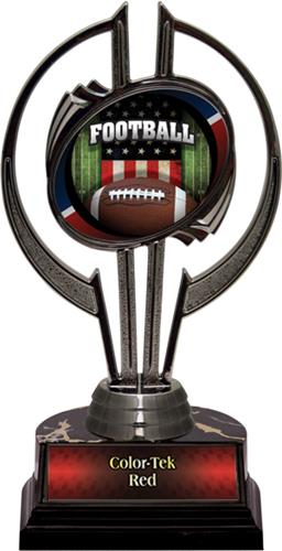 Black Hurricane 7" Patriot Football Trophy. Personalization is available on this item.