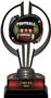 Black Hurricane 7" Patriot Football Trophy