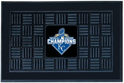 KC Royals World Series Champ Medallion Door Mat