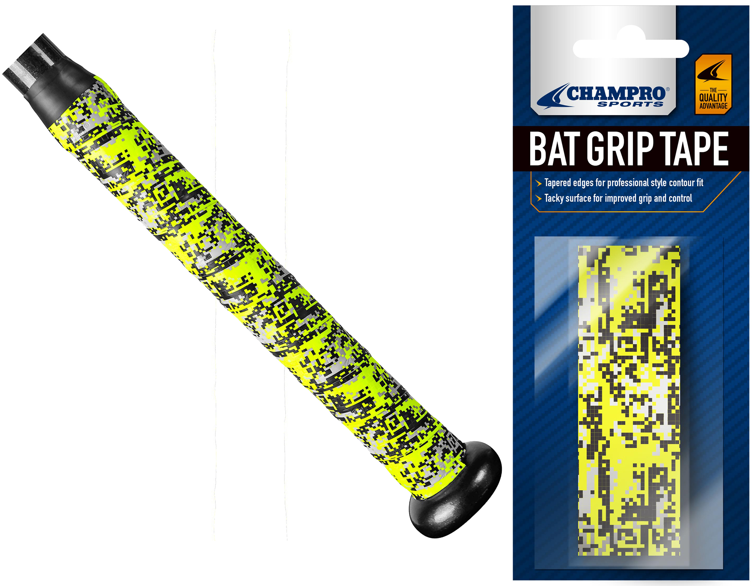 Champro Bat Grip Tape Black Baseball Softball Sports Fitness.