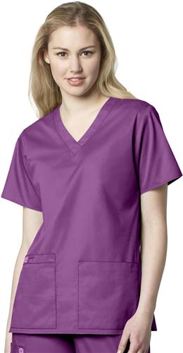 WonderWink Womens Fit V-Neck Scrub Top. Embroidery is available on this item.