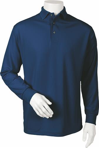 Century Place Adult Prescott Long Sleeve Polo. Printing is available for this item.