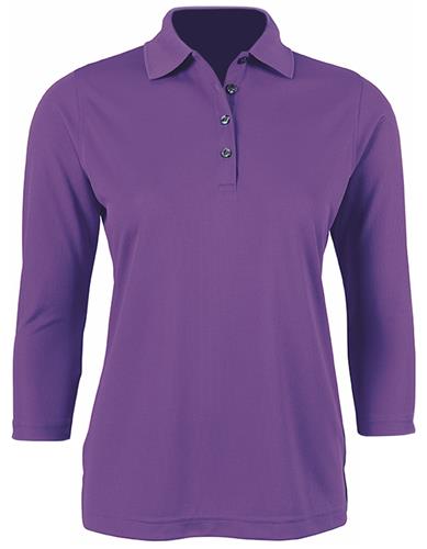 Century Place Paragon Lady Palm 3/4 Sleeve Polo. Printing is available for this item.