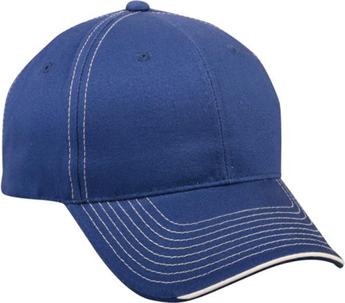 OC Sports Twill Visor Piping Accent Ball Cap BTP-100. Embroidery is available on this item.