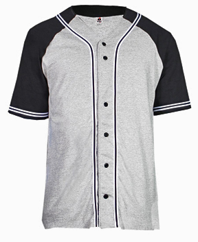 Badger Colorblock Braided Baseball Jersey-Closeout