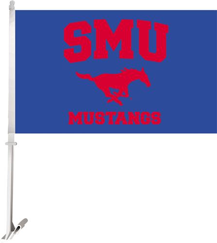 Collegiate SMU 2-Sided 11"x18" Car Flag
