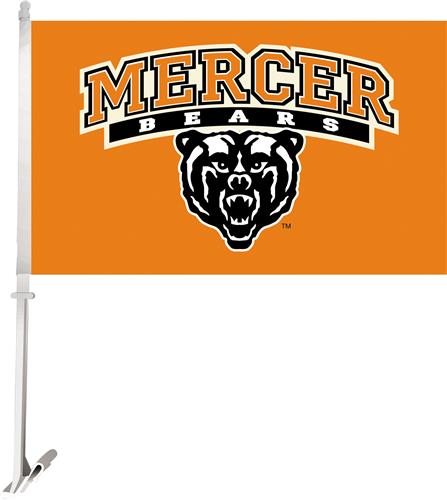 Collegiate Mercer 2-Sided 11"x18" Car Flag