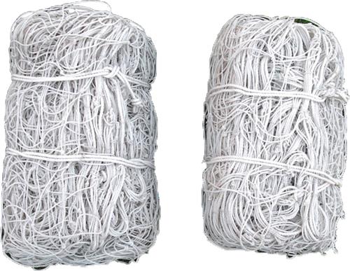 Blazer Athletic Polyethylene White Soccer Nets (pair)