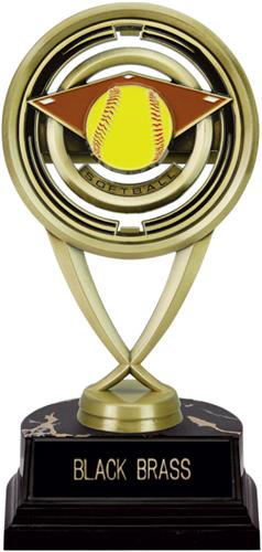 7" Softball Saturn Trophy on Marble Base