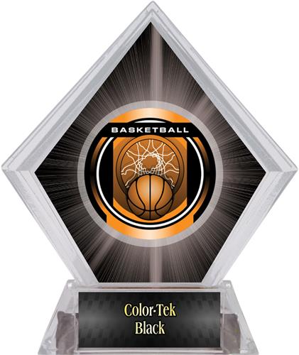 2" Legacy Basketball Black Diamond Ice Trophy. Personalization is available on this item.