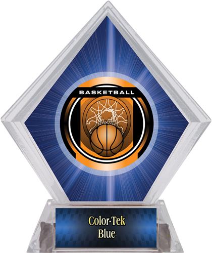 2" Legacy Basketball Blue Diamond Ice Trophy. Personalization is available on this item.