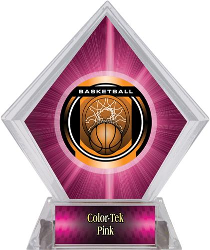 Awards Legacy Basketball Pink Diamond Ice Trophy. Personalization is available on this item.